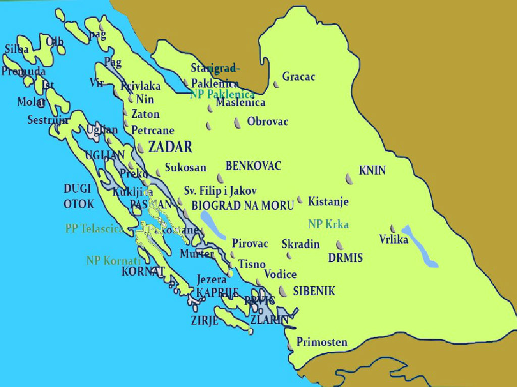 Karta dalmacija Dalmacija I